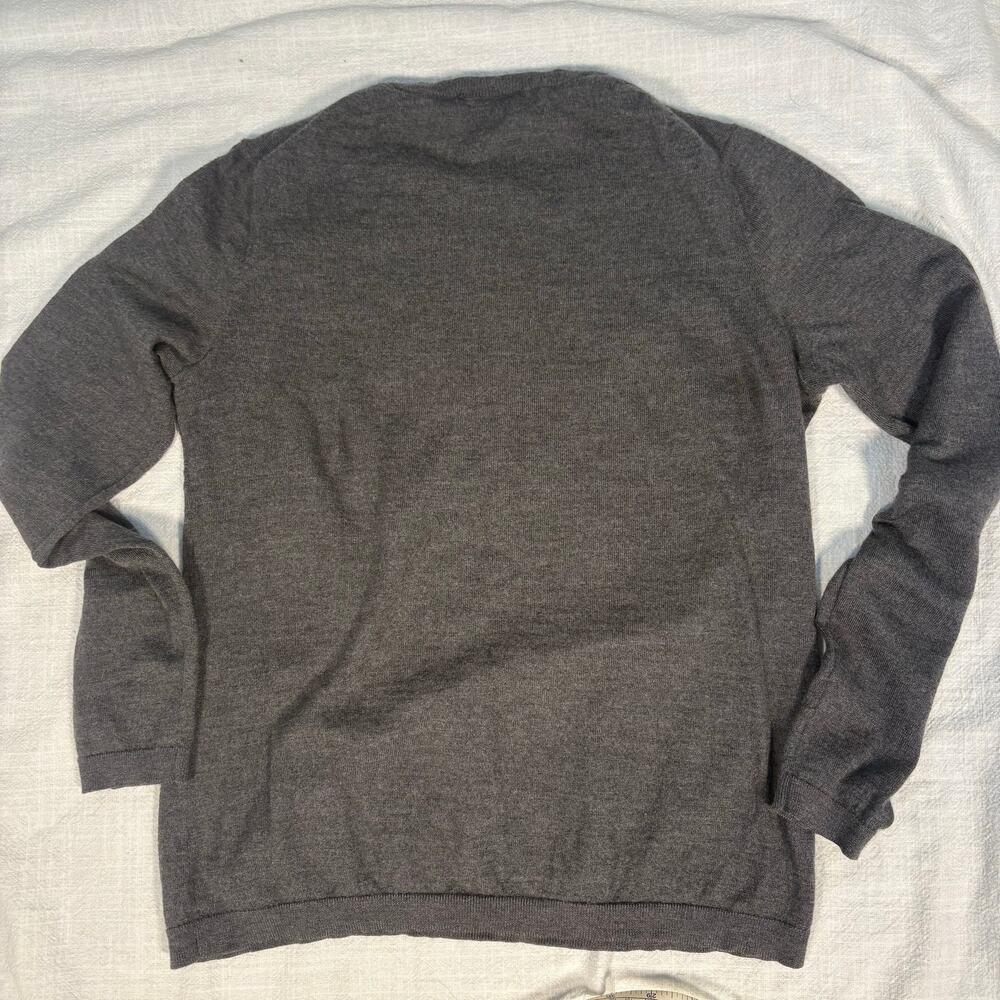 Pendleton Merino Wool Gray Lightweight Long Sleeve Crewneck Sweater M Base Layer